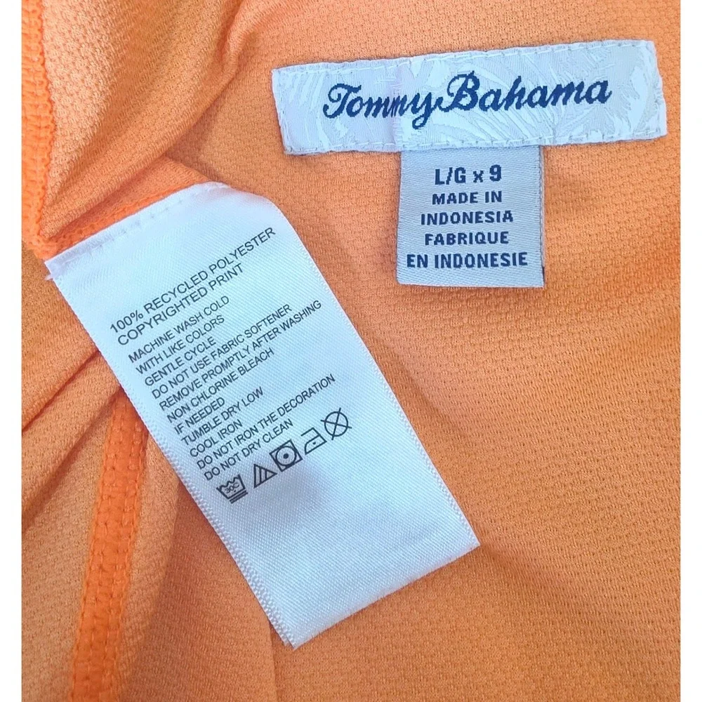 Tommy‎ Bahama Baja Soaring Fronds Boardshorts Toucan Tropical Green Blue SZ L 9